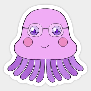 A cute squid Sticker